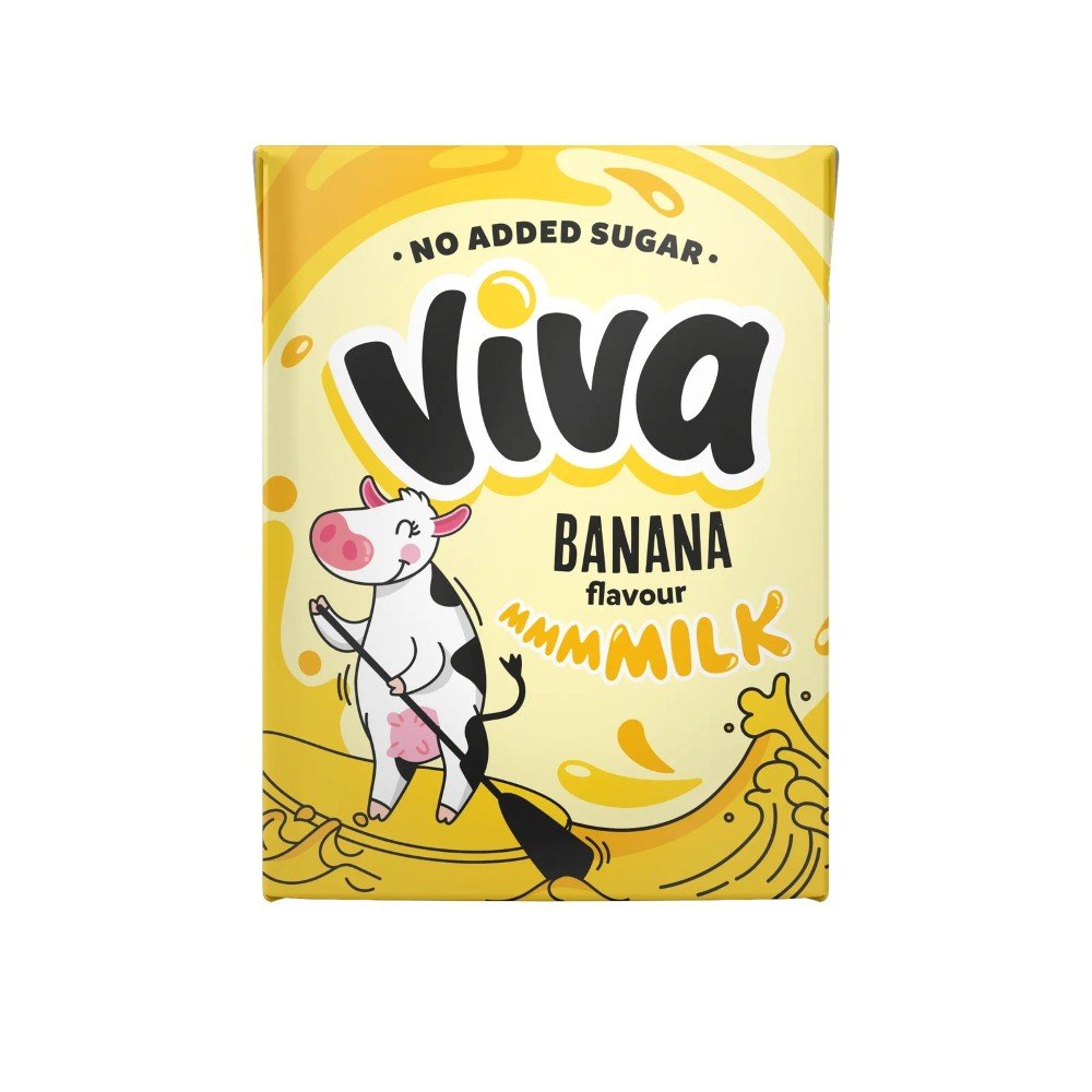 Viva Banana Milkshake <BR>  27 x 200ml