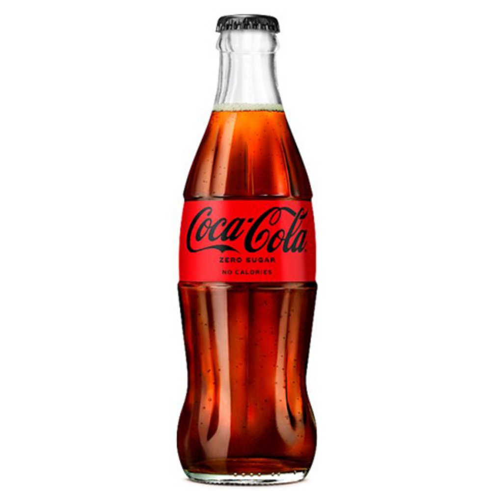 Coca Cola Zero Glass Bottles 24 x 330ml