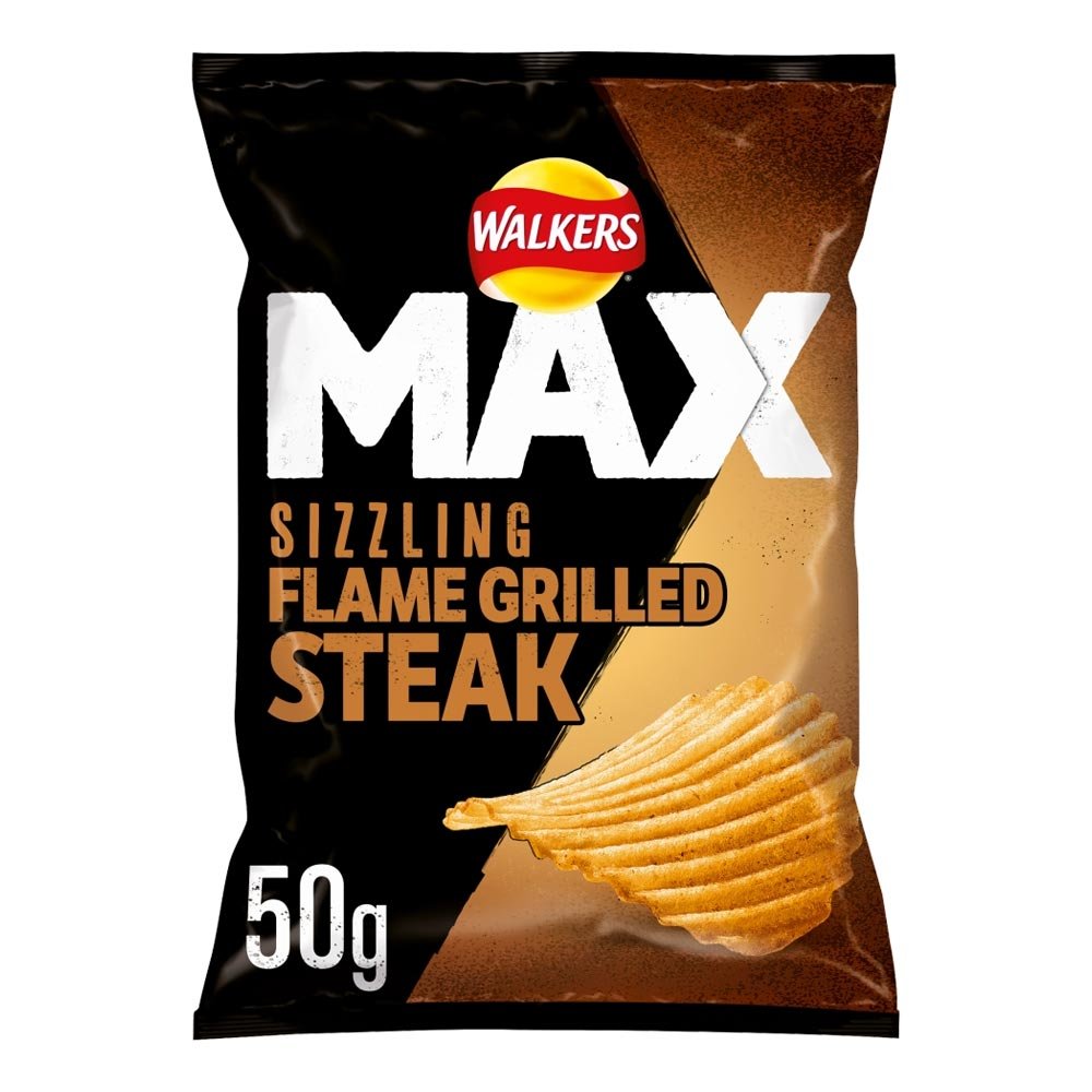 Walkers Max Steak Crisps  24 x 50g