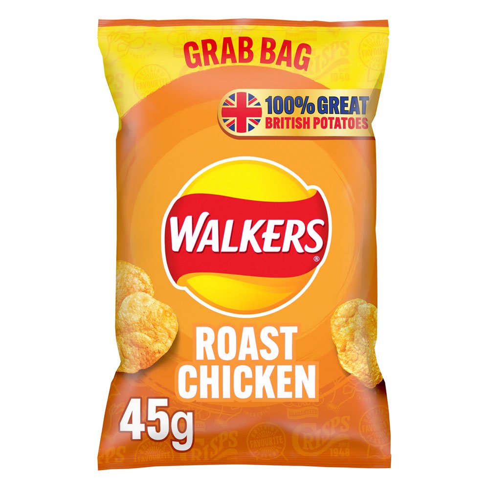Walkers Roast Chicken Grab Bag 32 x 45g