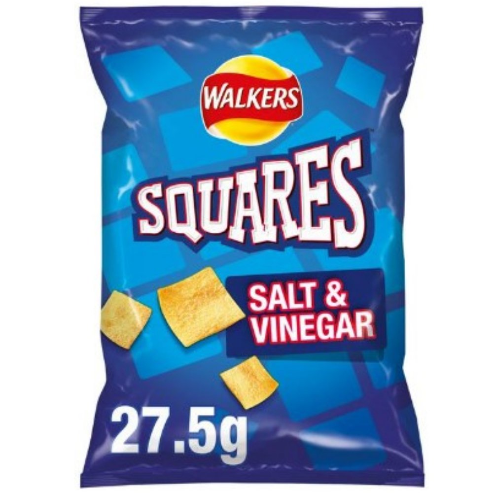 Walkers Squares Salt & Vinegar   32 x 27.5g