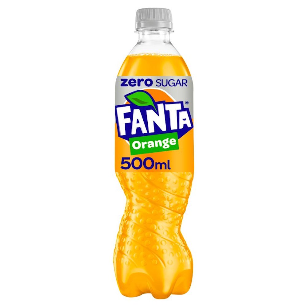 Fanta Orange Zero Bottles  12 x 500ml