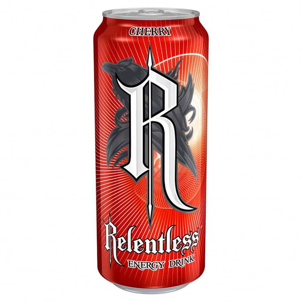 Relentless Cherry PM £1.19 12 x 500ml