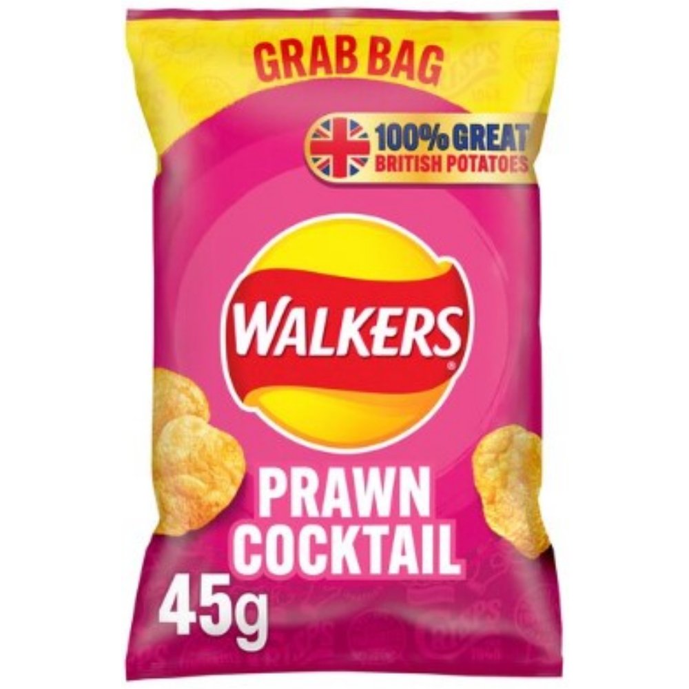 Walkers Prawn Grab Bag  32 x 45g