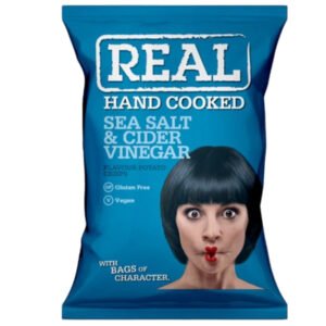 Real Crisps Salt & Vin  <br> 24 x 35g