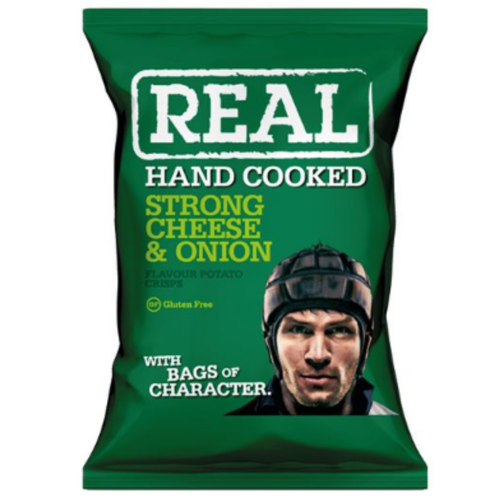 Real Crisps Cheese & Onion   24 x 35g