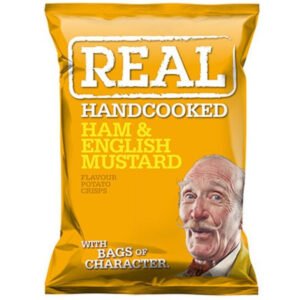 Real Crisps Ham & Mustard  24 x 35g