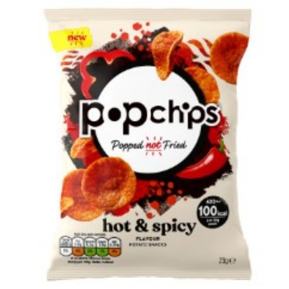 Pop Chips Hot & Spicy  <br>24 x 23g