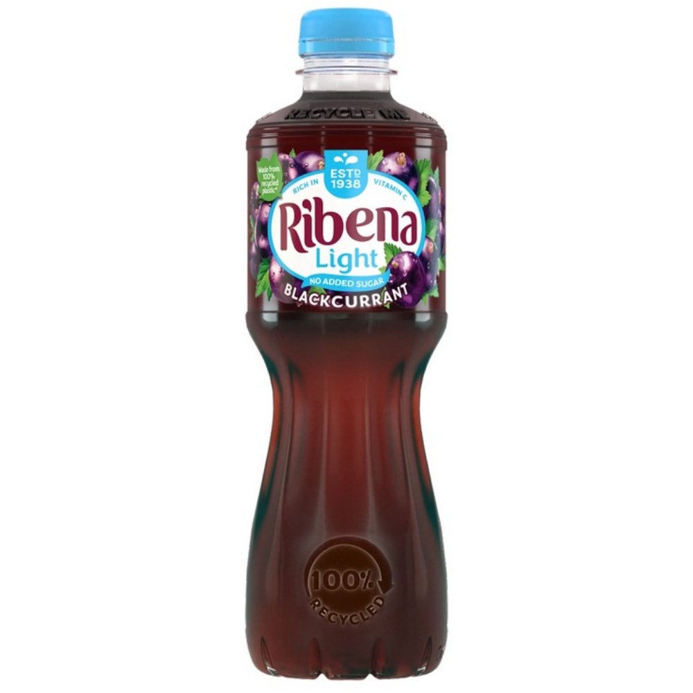 Ribena Blackcurrant Light Bottles 12 x 500ml