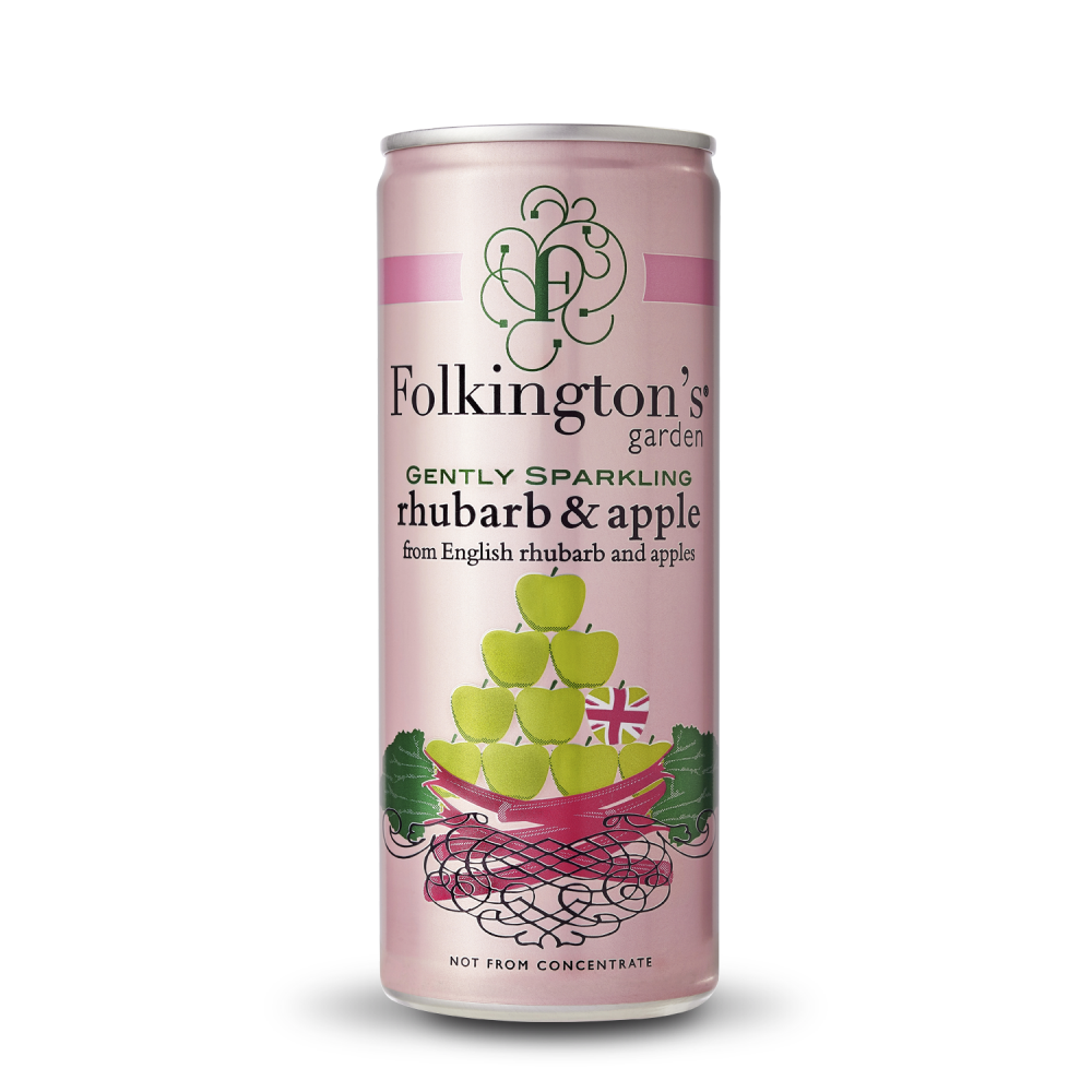 Folkingtons Rhubarb & Apple <br> 12 x 250ml