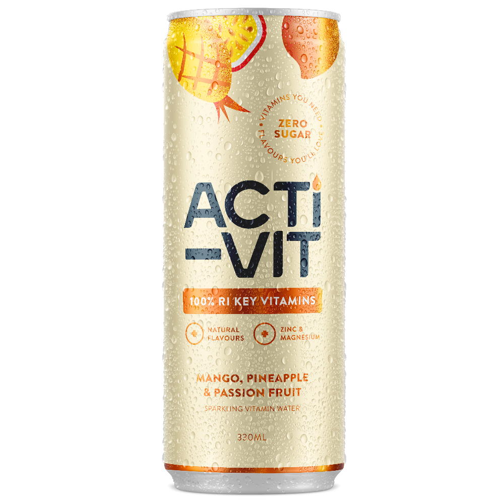 Activit Tropical Boost Cans 12 x 330ml