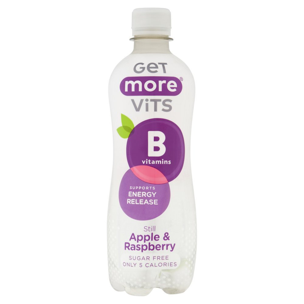 Get More Vits <br> Apple & Raspberry Still<br> 12 x 500ml