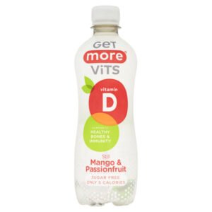 Get More Vits <br>Still Mango & Passion <BR> 12 x 500 ml