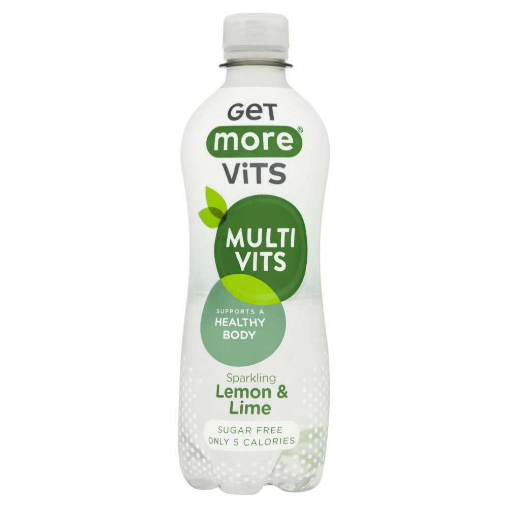 Get More Vits <br>Sparkling Lemon & Lime 12 x 500ml