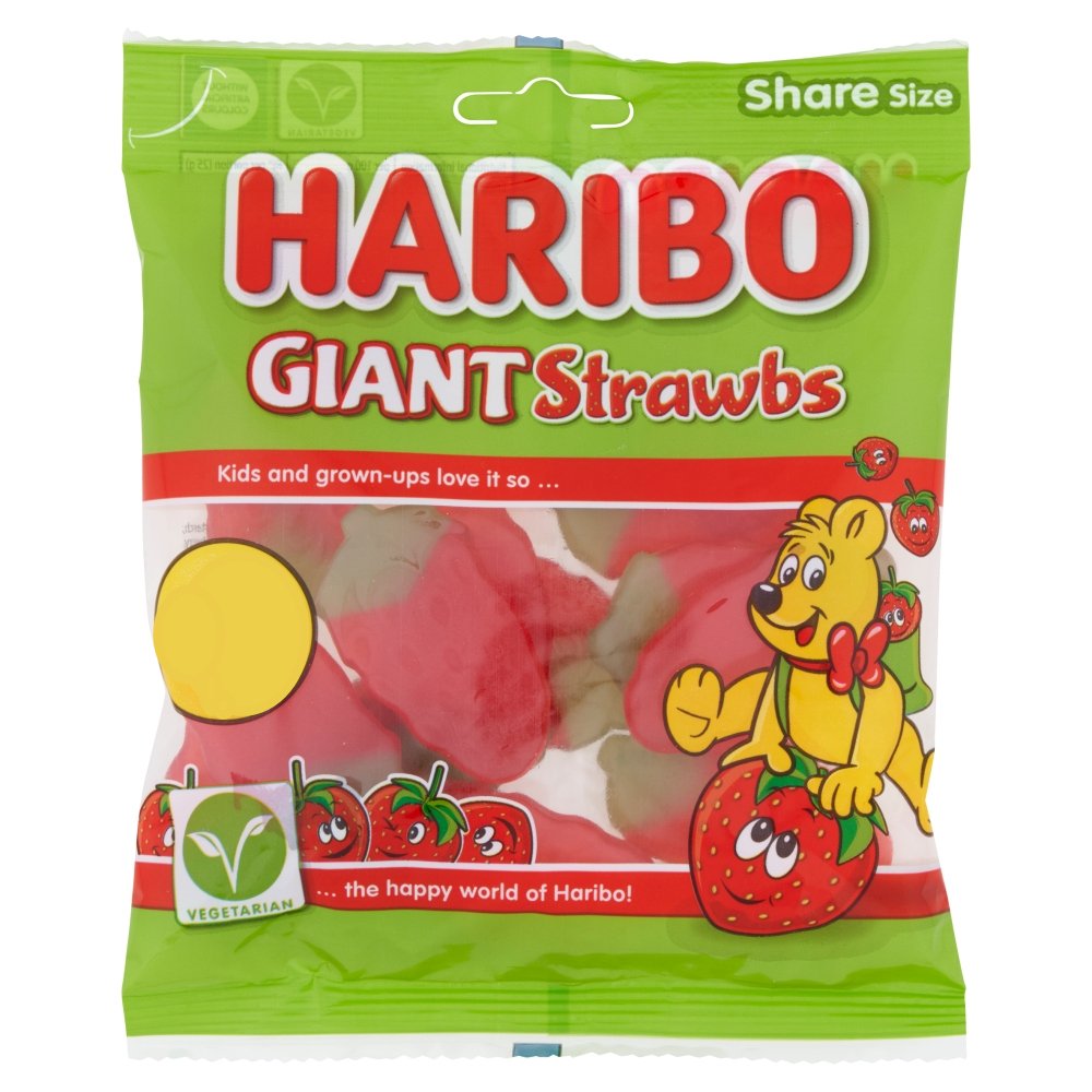 Haribo Strawberries <br> 12 x 140g