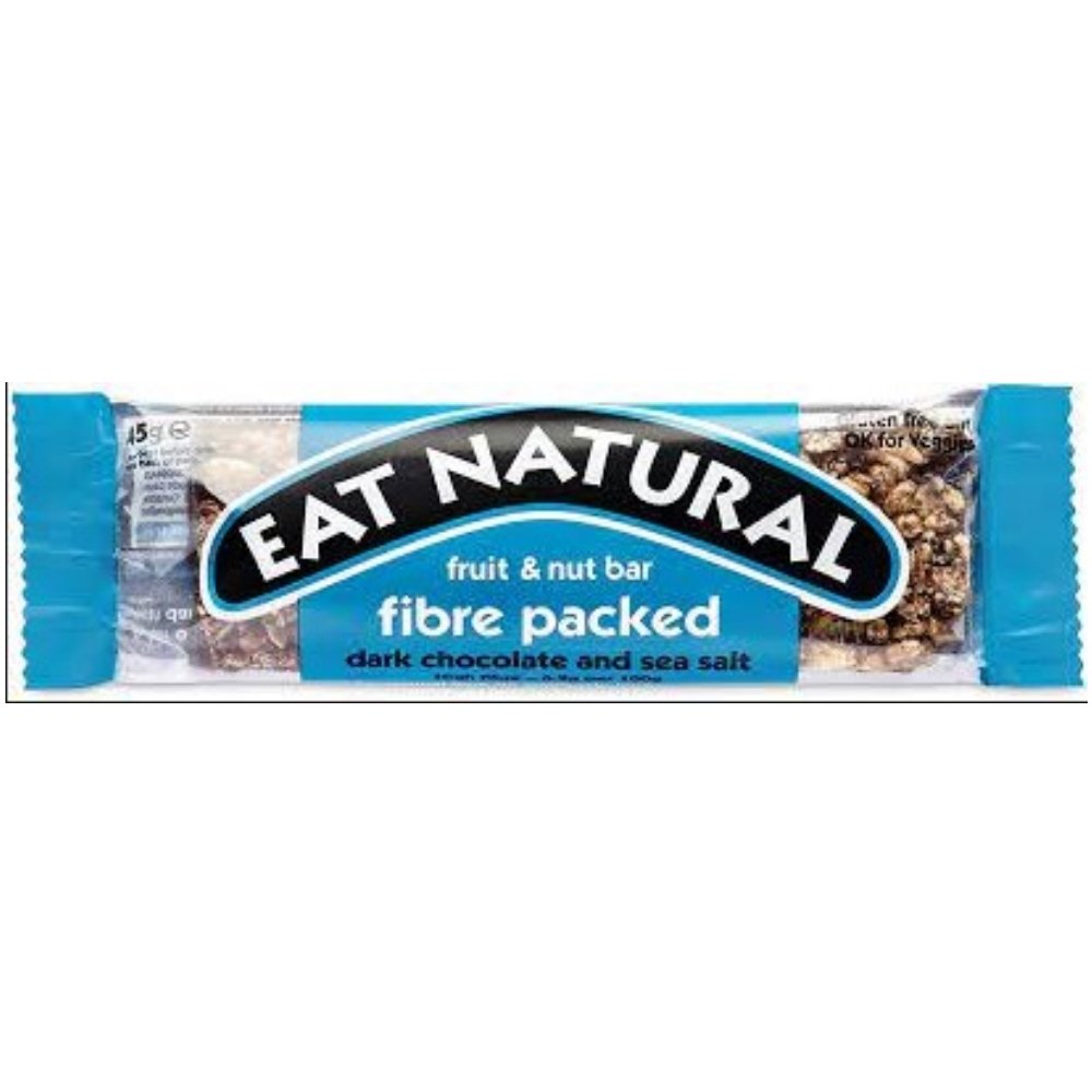 Eat Natural Fibre Dark Choc Salted 12 x 45g