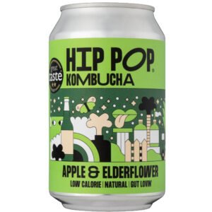 Kombucha <BR>Apple & Elderflower Cans 12 x 330ml