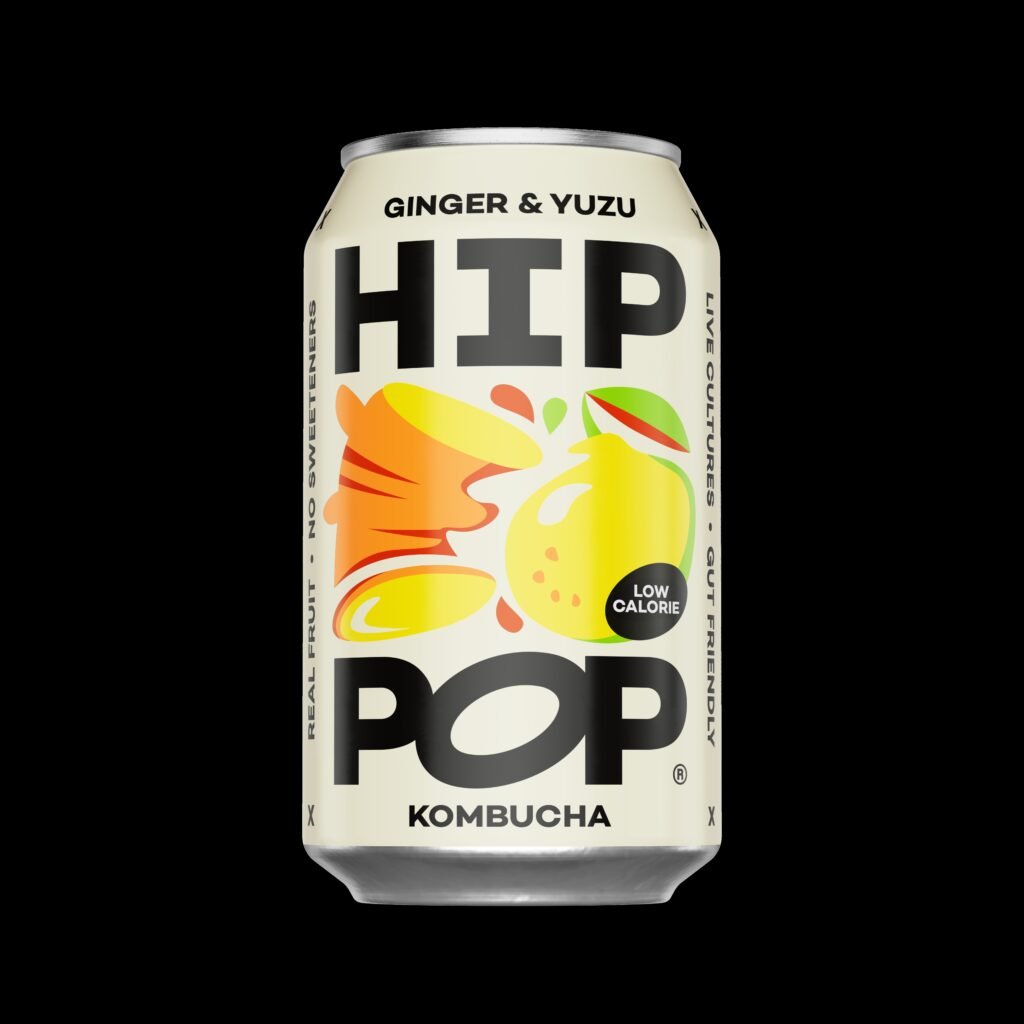 Kombucha <BR> Ginger & Yuzu Cans <BR>12 x 330ml