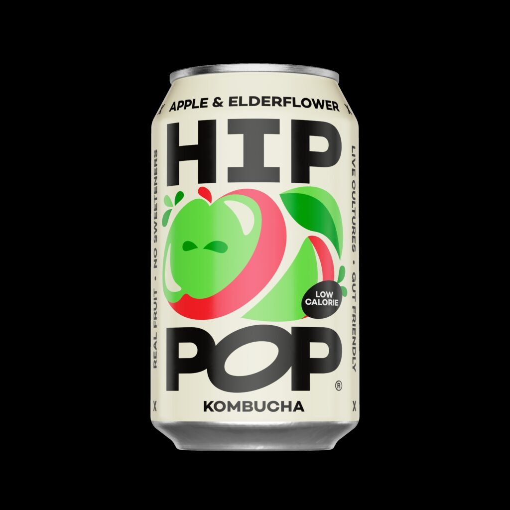 Kombucha <BR>Apple & Elderflower Cans 12 x 330ml