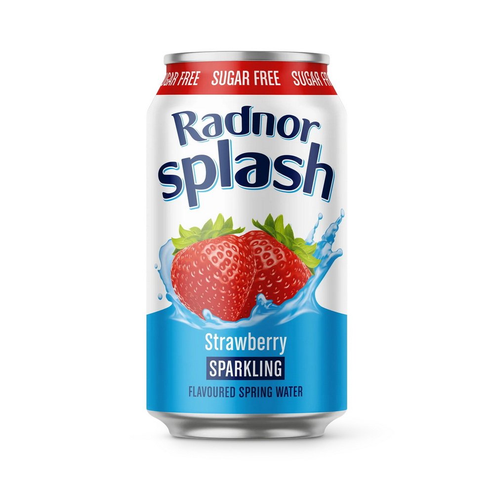 Radnor Sparkling Straw Can <br> 24 x 330ml