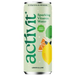 Activit Lemon & Lime Cans 12 x 330ml