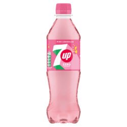 7Up Zero Pink Lemonade Bottles 24 x 500ml