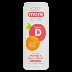 Get More Vits D Water Mango & Passion Cans 12 x 330ml