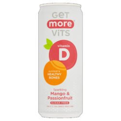 Get More Vits D Water Mango & Passion Cans 12 x 330ml