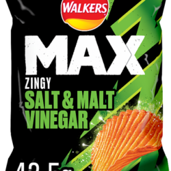 Walkers Max Salt & Malt Vinegar Crisps 24 x 42.5g